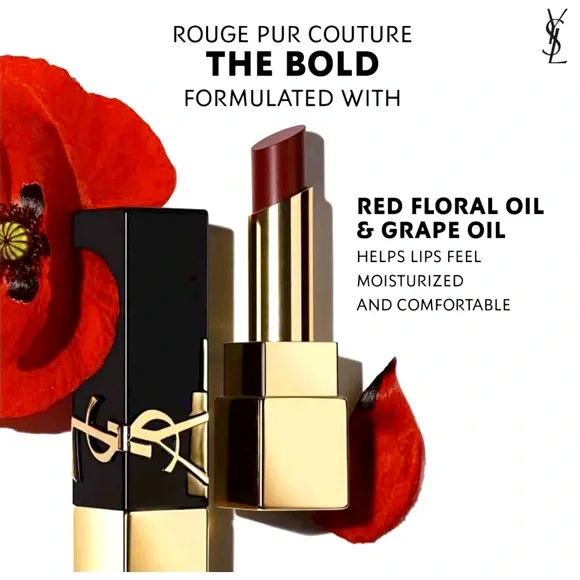 5 for 25⚡️YSL The Bold High Pigment Lipstick in 1971 Rouge Provocation 0.8g - Picture 6 of 13